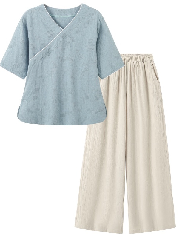 Linen Pant Wide - Nuevo Conjunto de Dos Piezas de