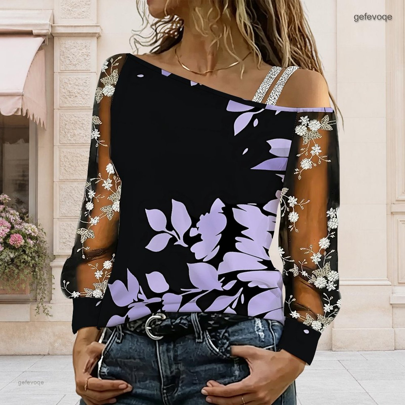 Blusa de Mujer con Hombros Des - Blouse Off Shoulder reseña y precio