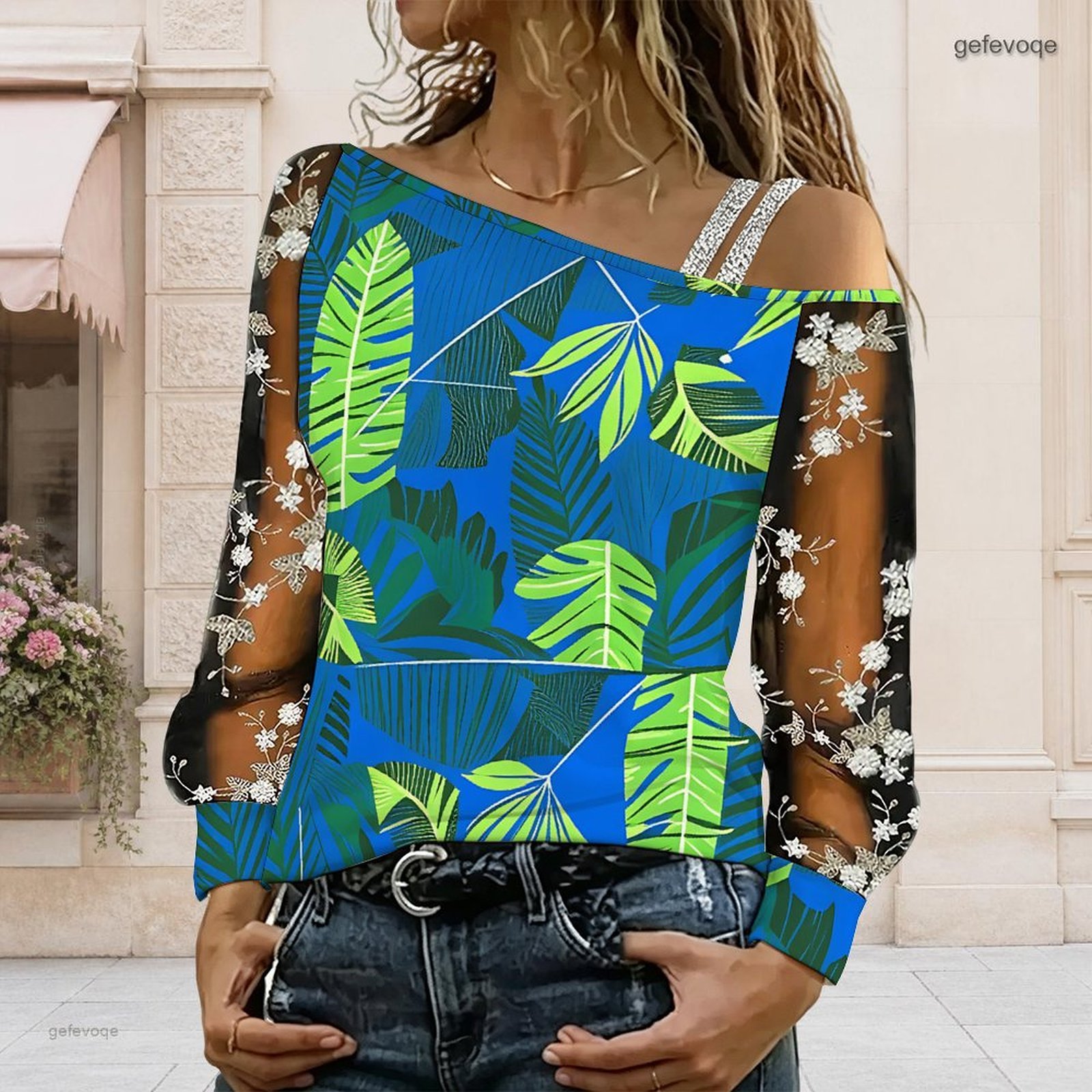 Blusa de Mujer con Hombros Des - Blouse Off Shoulder reseña y precio