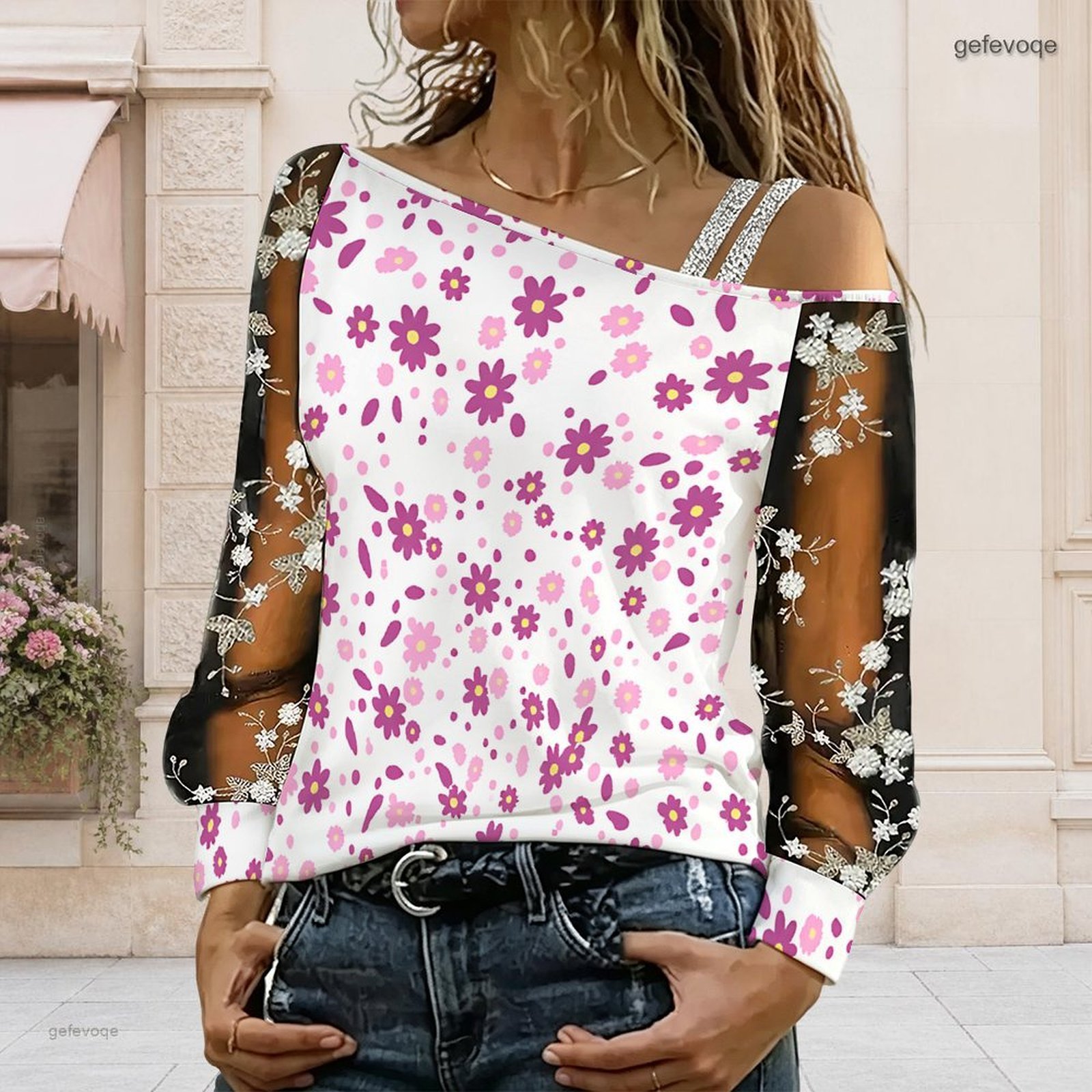 Blusa de Mujer con Hombros Des - Blouse Off Shoulder reseña y precio