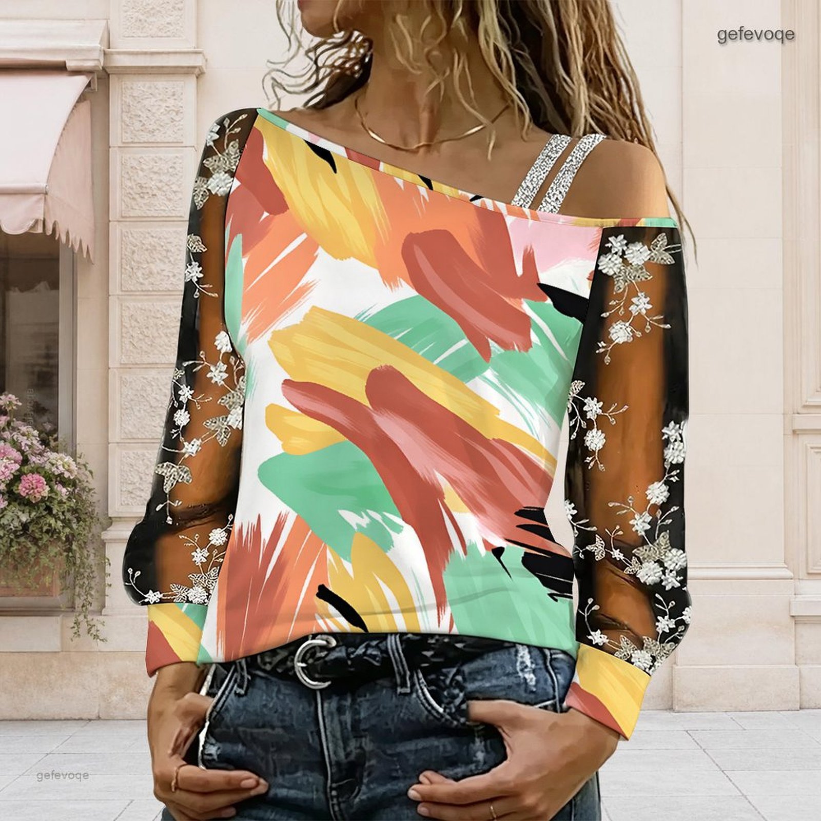 Blusa de Mujer con Hombros Des - Blouse Off Shoulder reseña y precio