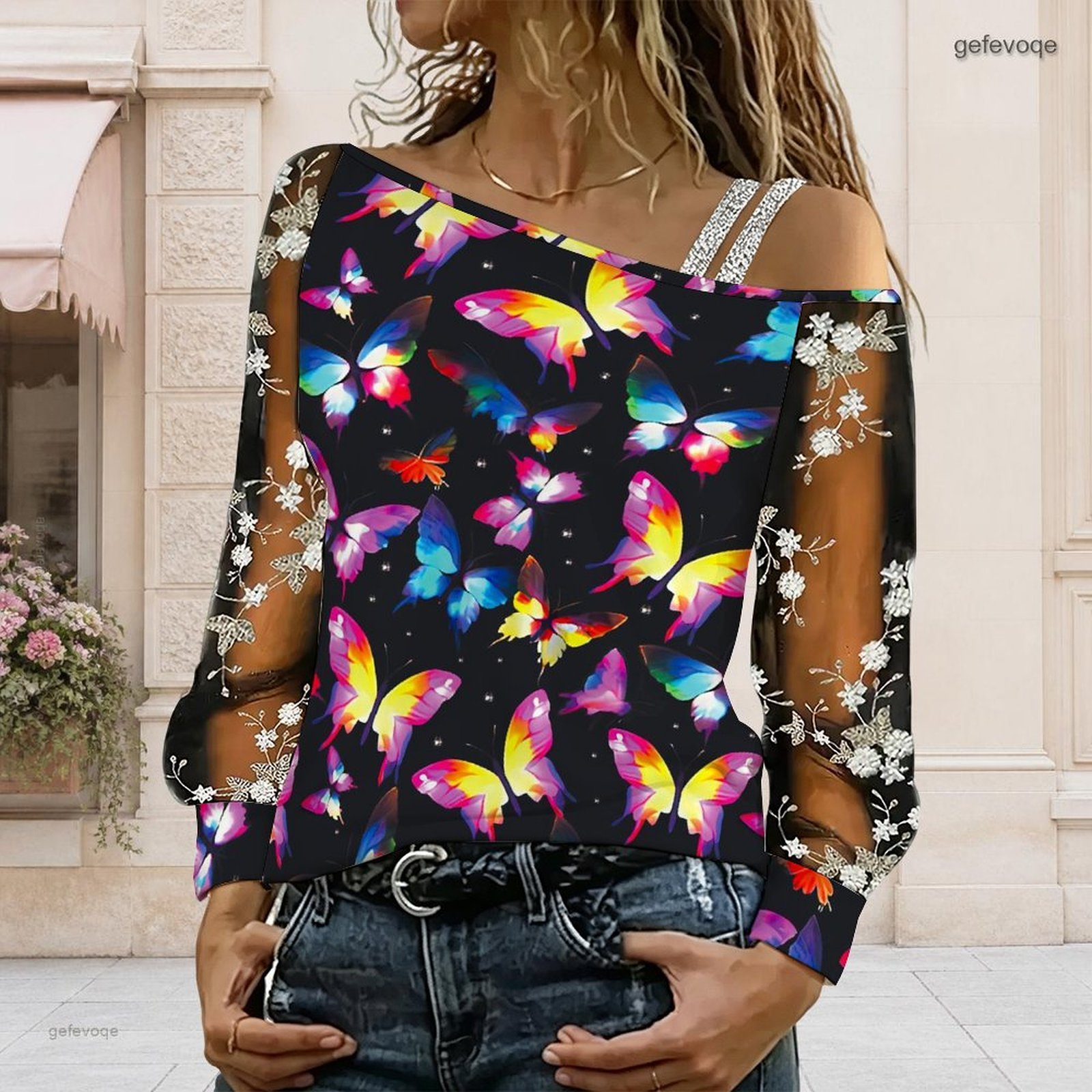 Blusa de Mujer con Hombros Des - Blouse Off Shoulder reseña y precio