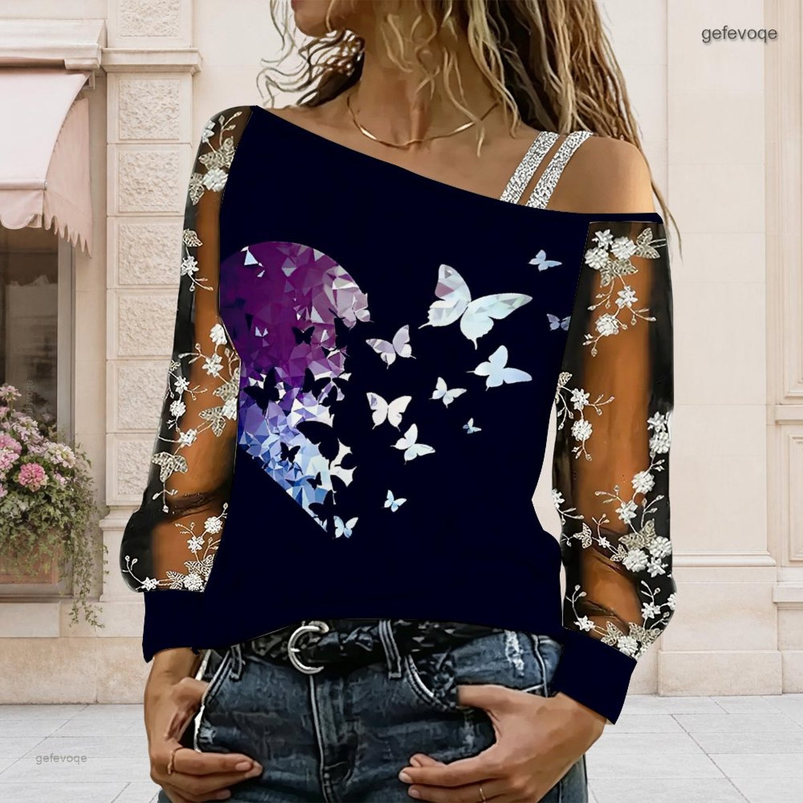 Blusa de Mujer con Hombros Des - Blouse Off Shoulder reseña y precio