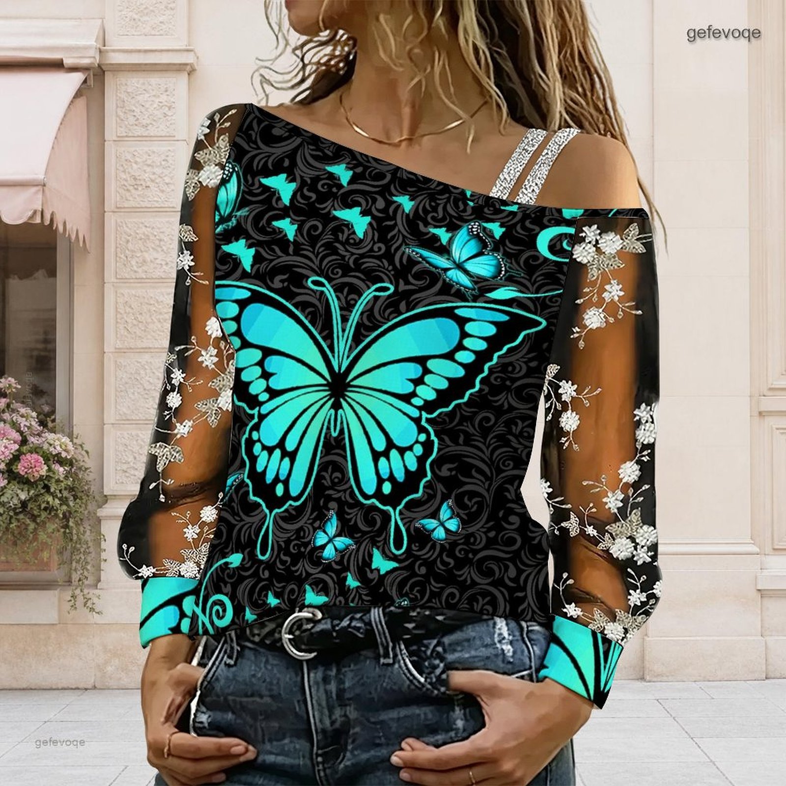 Blusa de Mujer con Hombros Des - Blouse Off Shoulder reseña y precio