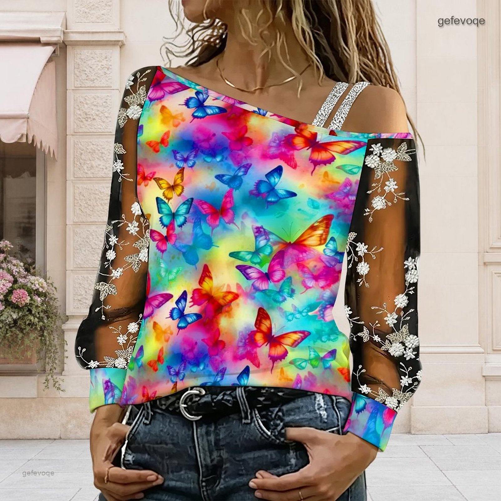 Blusa de Mujer con Hombros Des - Blouse Off Shoulder reseña y precio