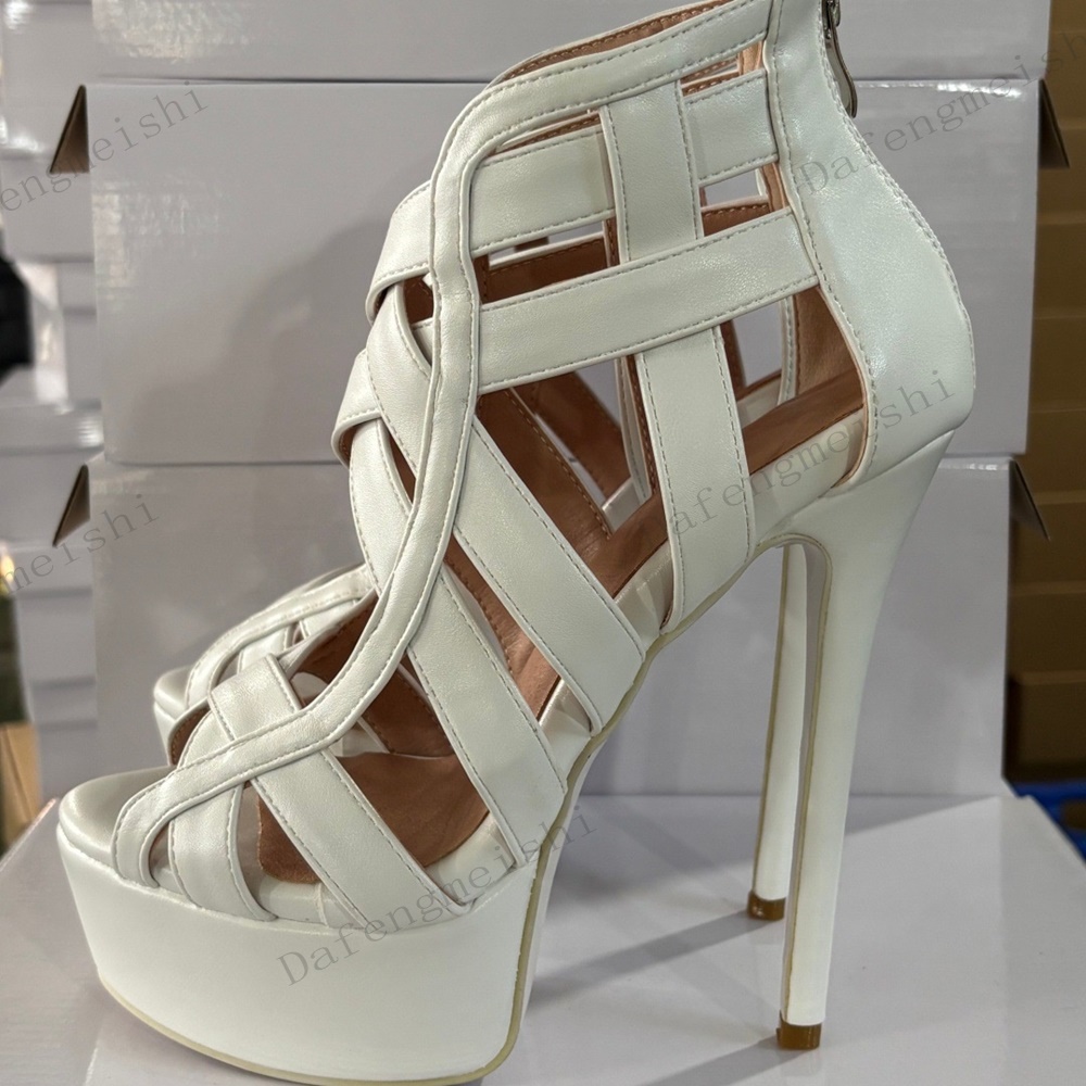 Sandalias de Tacón Alto con Pl - Sandal Strappy Heeled reseña y precio