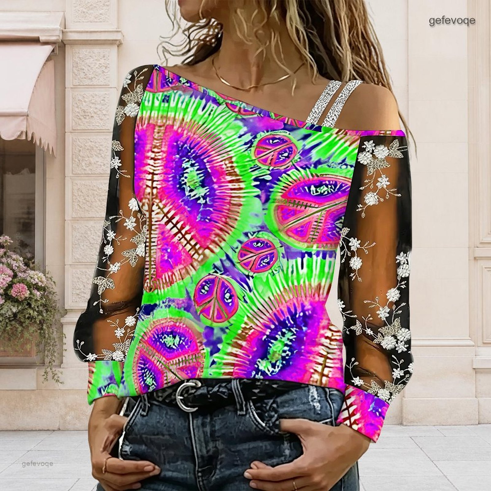 Blusa de Mujer con Hombros Des - Blouse Off Shoulder reseña y precio