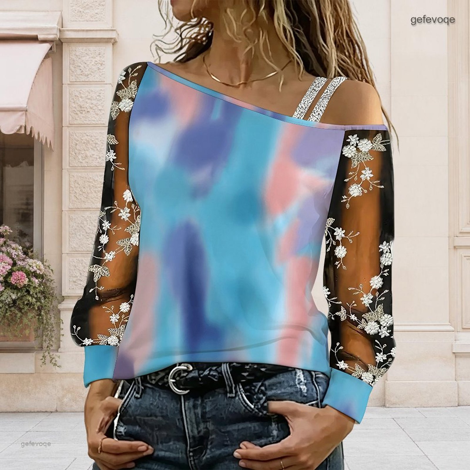 Blusa de Mujer con Hombros Des - Blouse Off Shoulder reseña y precio