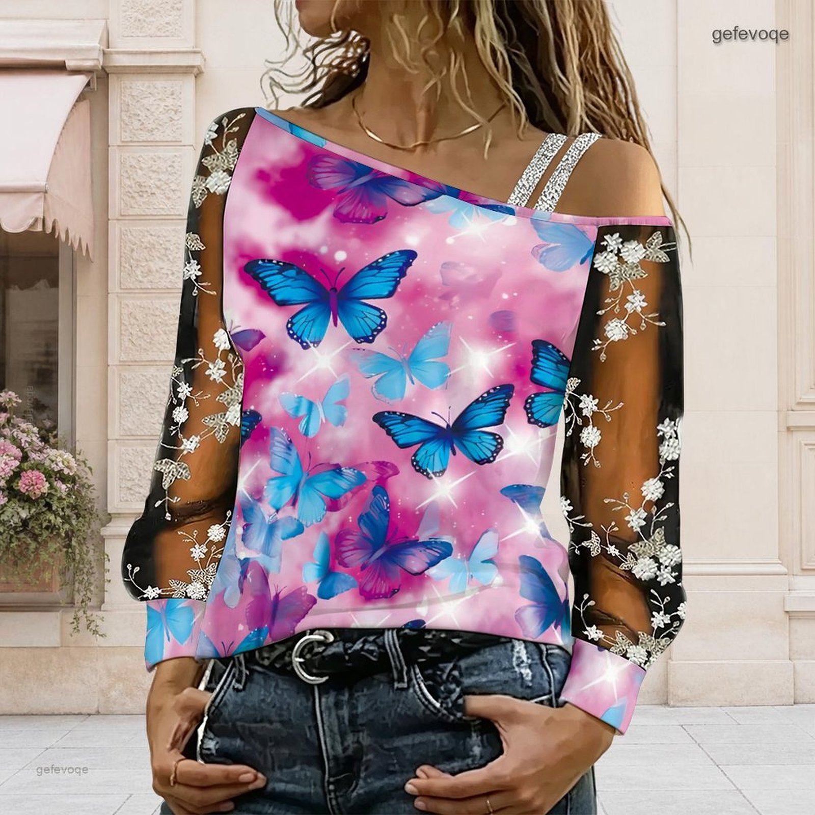 Blusa de Mujer con Hombros Des - Blouse Off Shoulder reseña y precio