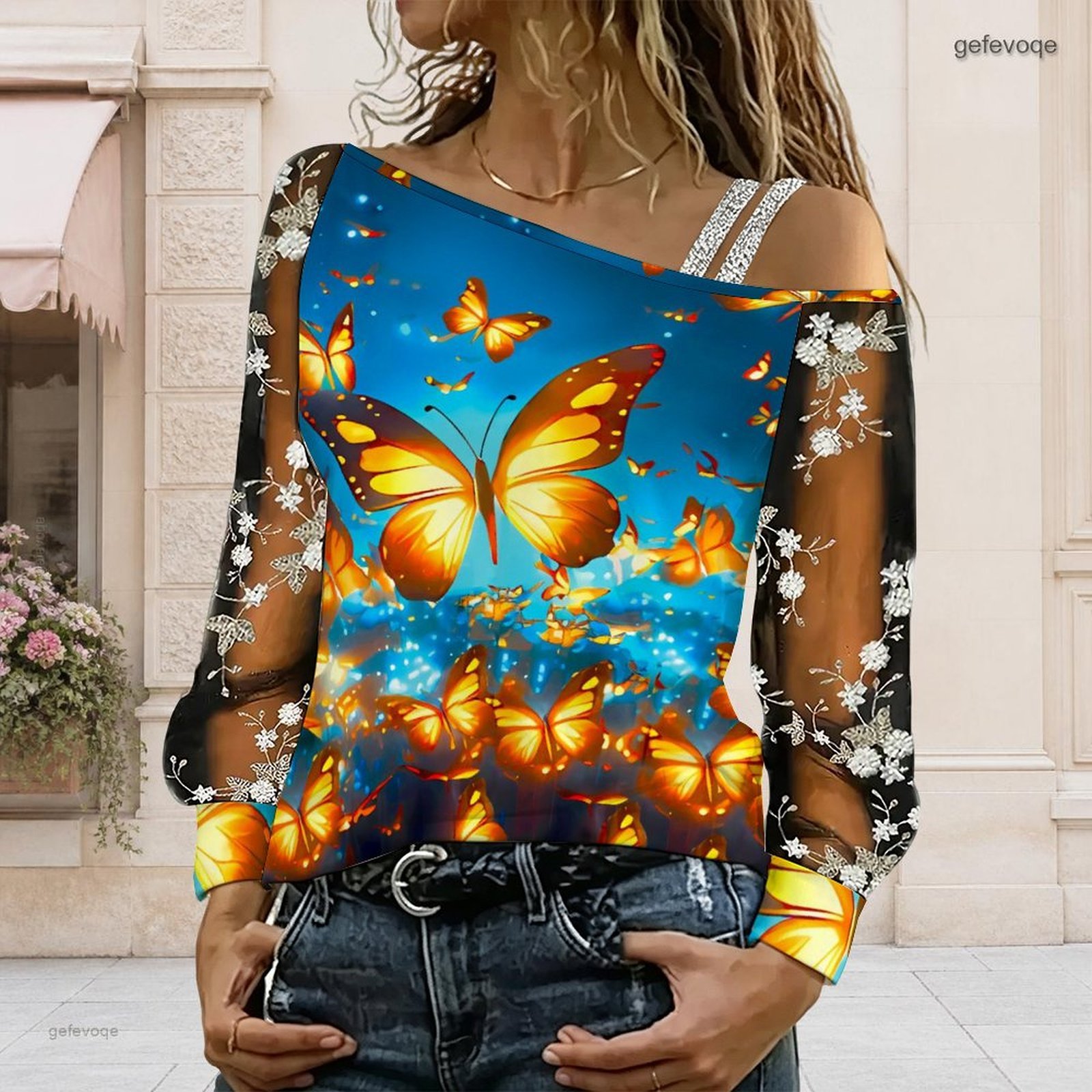 Blusa de Mujer con Hombros Des - Blouse Off Shoulder reseña y precio