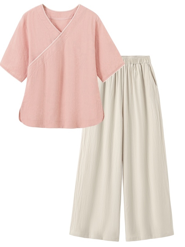 Nuevo Conjunto de Dos Piezas d - Linen Pant Wide reseña y precio