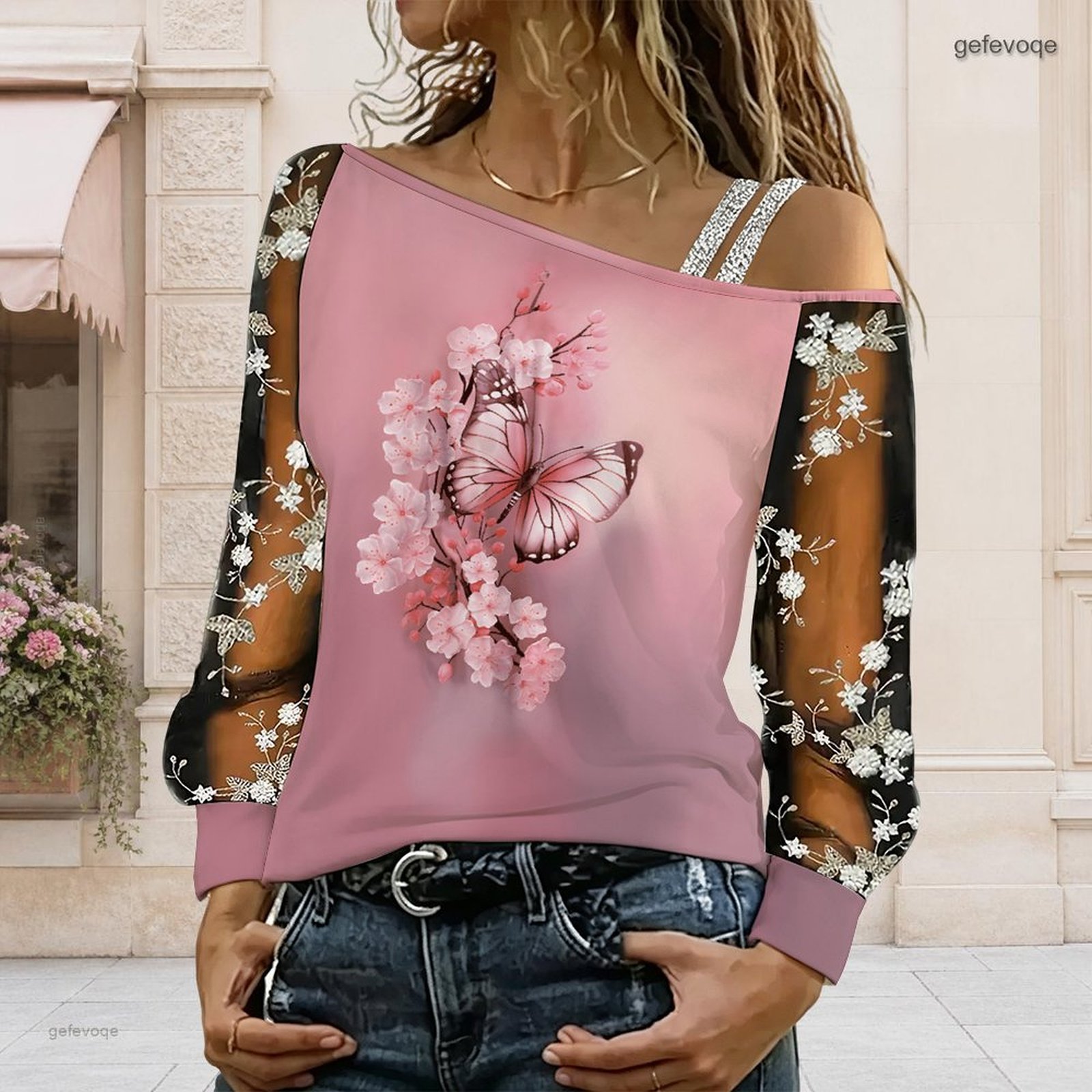 Blusa de Mujer con Hombros Des - Blouse Off Shoulder reseña y precio
