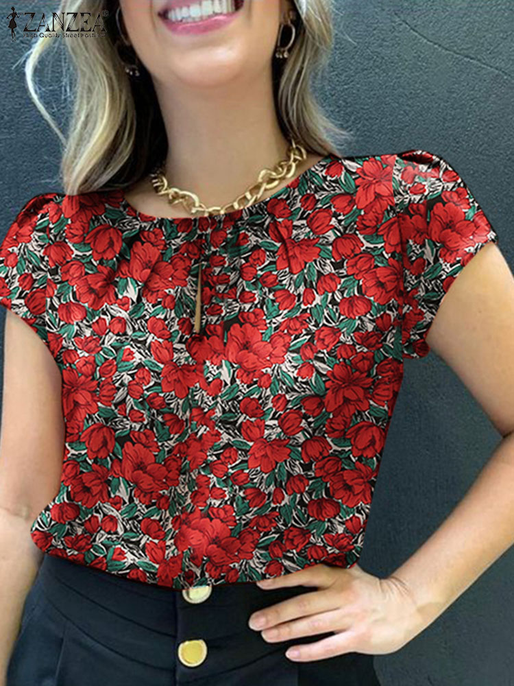 ZANZEA-Blusa Bohemia con estam - Romper Floral Print reseña y precio